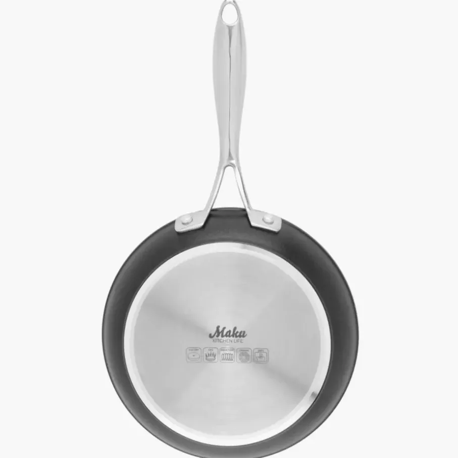 Patelnia MAKU ROBUSTE 20 cm czarna aluminiowa