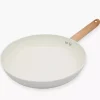 Patelnia z powłoką ceramiczną DUKA GRAN 28 cm beżowa szara aluminiowa
