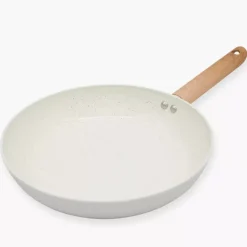 Patelnia z powłoką ceramiczną DUKA GRAN 28 cm beżowa szara aluminiowa