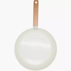 Patelnia z powłoką ceramiczną DUKA GRAN 28 cm beżowa szara aluminiowa