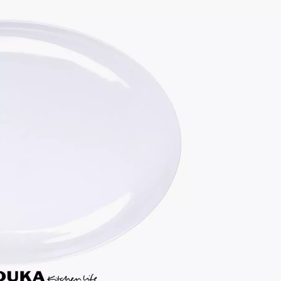 Półmisek owalny pełny DUKA FELICIA biały porcelana