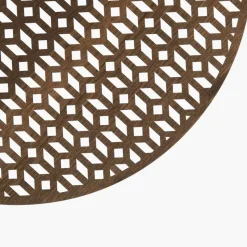 Podkładka drewniana na stół okrągła 38 cm brązowa DUKA SENSU