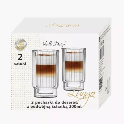 Pucharki do lodów deserów VIALLI DESIGN LUNGO 2 szt. 300 ml