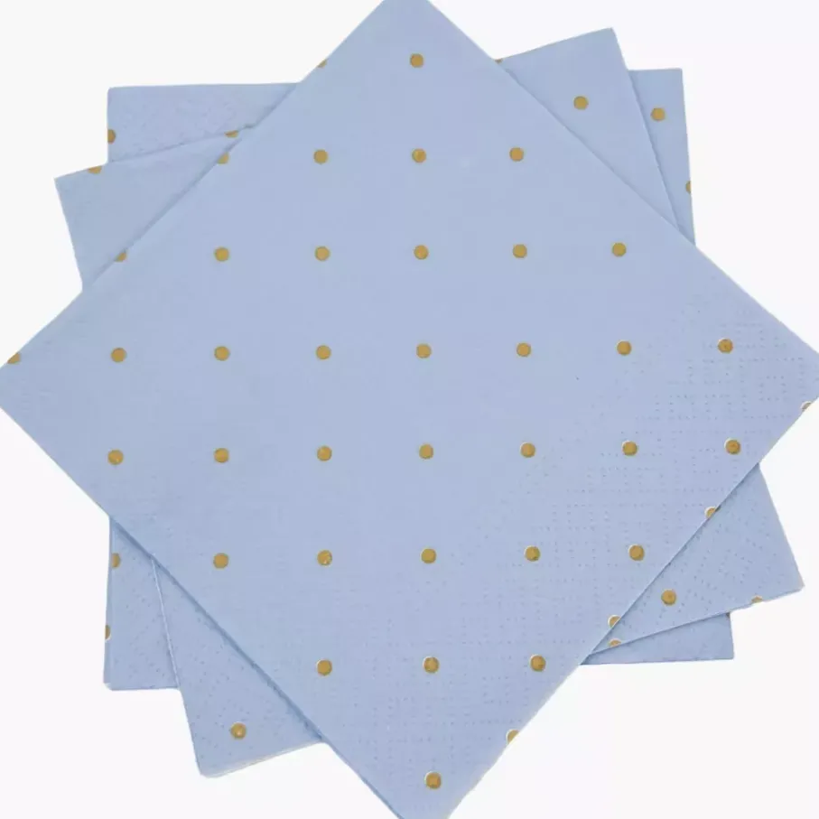 Serwetki papierowe PAW Golden Dots 33x33 cm 20 szt niebieskie