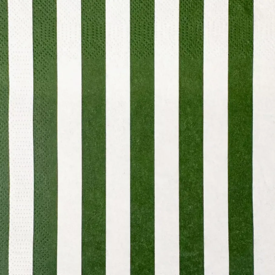 Serwetki w paski DUKA RANDIG 33x33 cm białe zielone