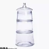 Słoik na ciastka DUKA CANDY 3-poziomowy 40 cm transparentny szkło