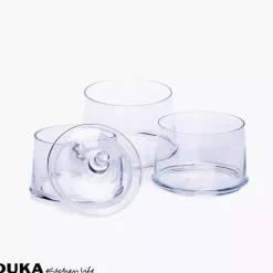 Słoik na ciastka DUKA CANDY 3-poziomowy 40 cm transparentny szkło