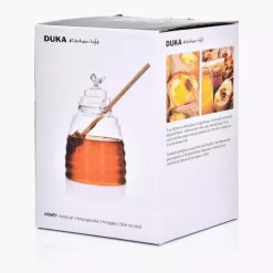 Słoik na miód z łyżeczką DUKA HONEY 500 ml szkło