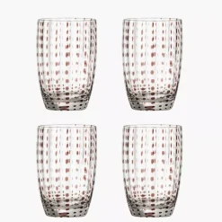 Szklanka 350ml zestaw 4 szt. BLOOMINGVILLE BRINLEY brązowa