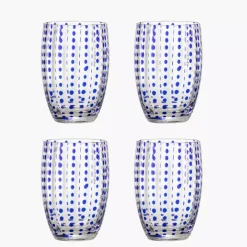Szklanka 350ml zestaw 4 szt. BLOOMINGVILLE BRINLEY niebieska