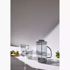 Szklanki do kawy i herbaty DUKA FARG 2 szt. 250 ml szare szklane