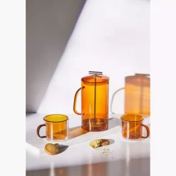 Szklanki do kawy i herbaty DUKA FARG 2 szt. 250 ml bursztynowe szklane
