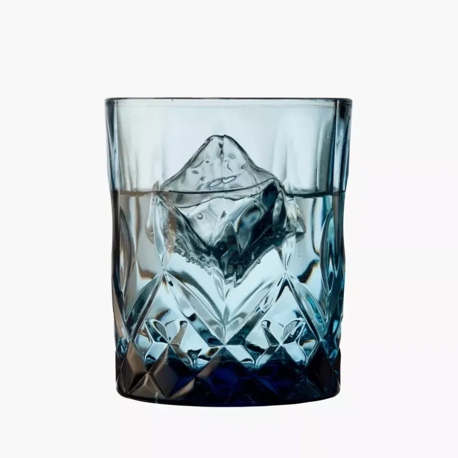 Szklanki do whisky LYNGBY SORRENTO 4 szt. 320 ml niebieskie