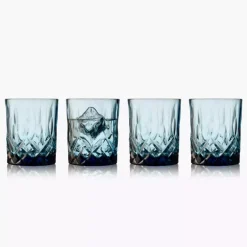 Szklanki do whisky LYNGBY SORRENTO 4 szt. 320 ml niebieskie