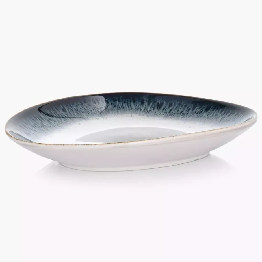 Talerz głęboki bulionówka ze spodkiem DUKA TIME DIM 450 ml porcelanowy