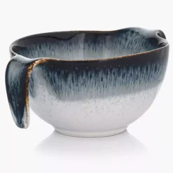 Talerz głęboki bulionówka ze spodkiem DUKA TIME DIM 450 ml porcelanowy