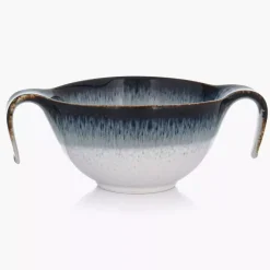 Talerz głęboki bulionówka ze spodkiem DUKA TIME DIM 450 ml porcelanowy