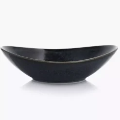 Talerz głęboki DUKA TIME BLACK 22 cm grafitowy porcelanowy