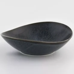 Talerz głęboki DUKA TIME BLACK 22 cm grafitowy porcelanowy