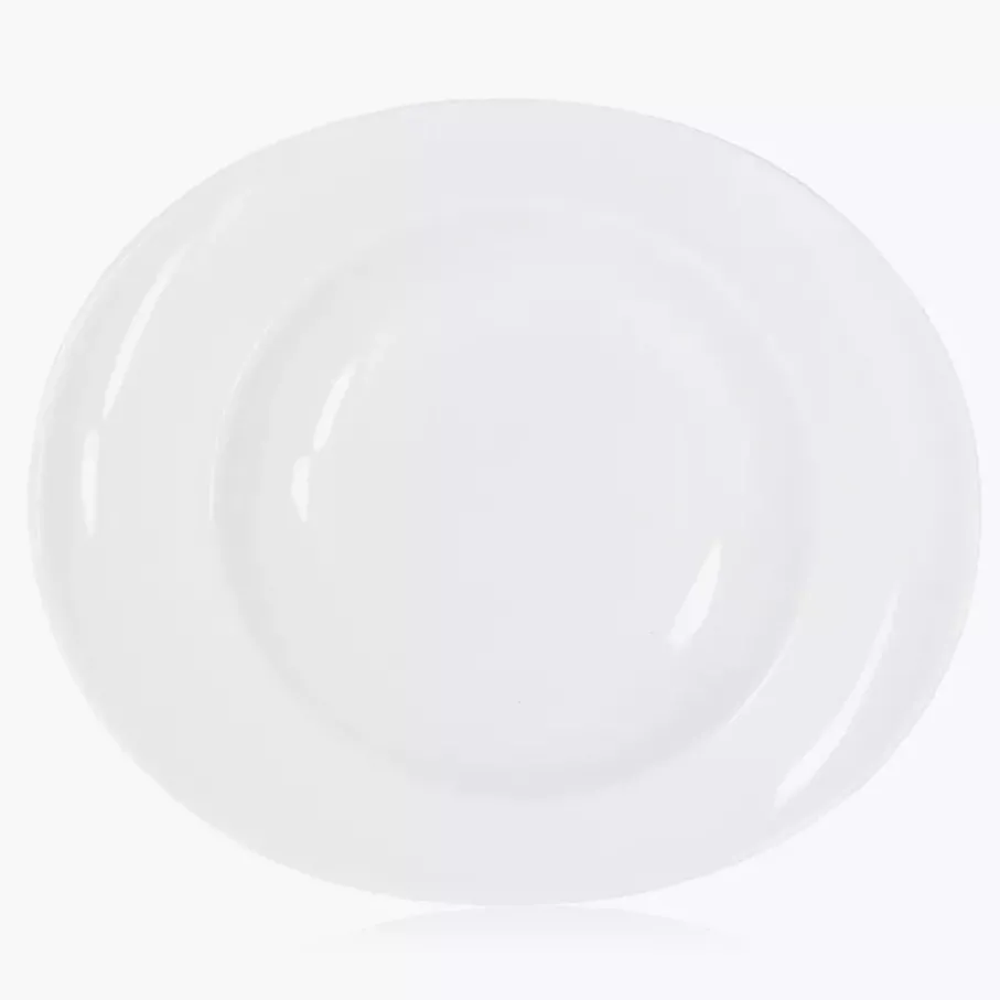 Talerz głęboki DUKA TIME 22 cm biały porcelana