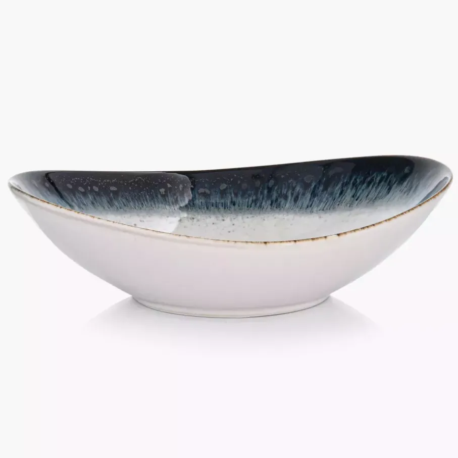 Talerz głęboki DUKA TIME DIM 22 cm wielokolorowy porcelanowy