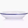 Talerz głęboki obiadowy DUKA KROG 22 cm biały granatowy porcelana