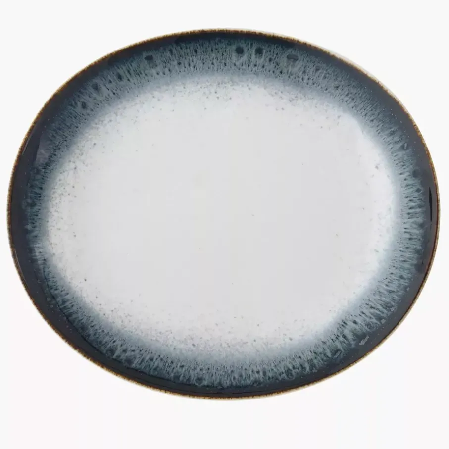 Talerz śniadaniowy DUKA TIME DIM 22x19 cm wielokolorowy porcelanowy