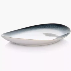 Talerz obiadowy DUKA TIME DIM 28x24 cm wielokolorowy porcelanowy