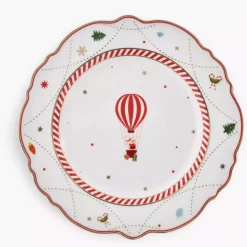 Talerz świąteczny balon DUKA LYCKLIG 20 cm porcelanowy