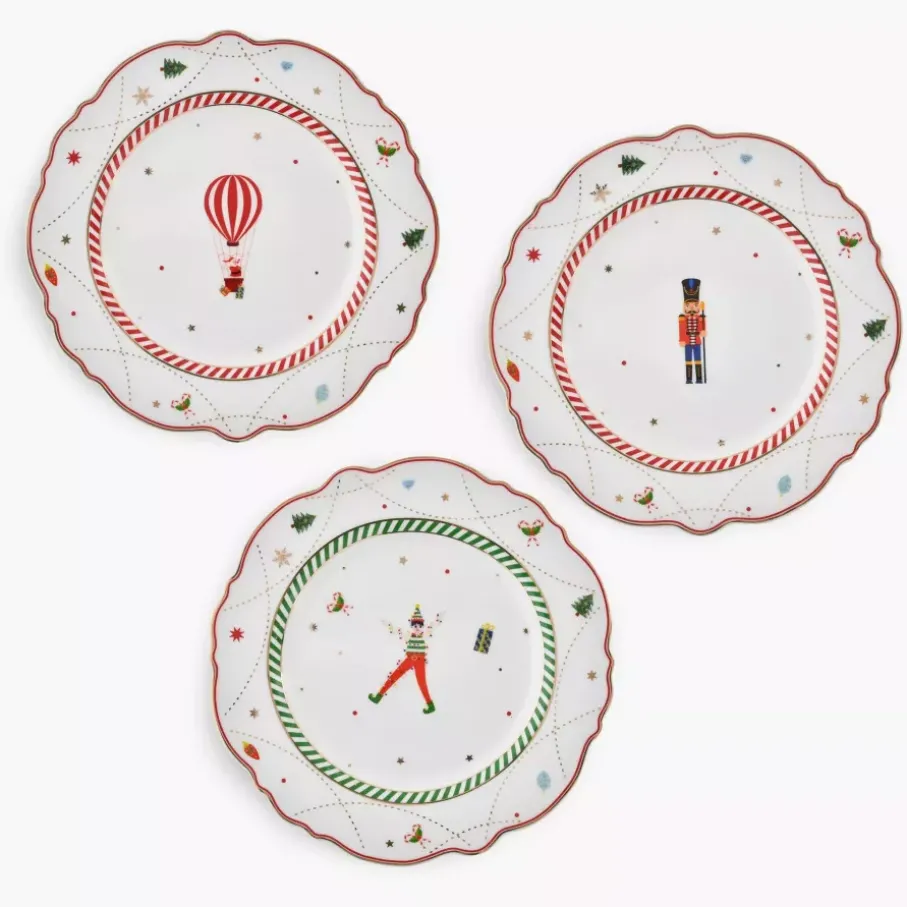 Talerz świąteczny balon DUKA LYCKLIG 20 cm porcelanowy