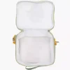 Torba termiczna na lunch kwiatek DUKA MINI 22x19x8 cm zielona pomarańczowa