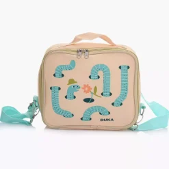 Torba termiczna na lunch robak DUKA MINI 22x19x8 cm żółta zielona