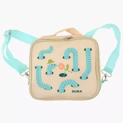 Torba termiczna na lunch robak DUKA MINI 22x19x8 cm żółta zielona