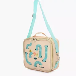 Torba termiczna na lunch robak DUKA MINI 22x19x8 cm żółta zielona