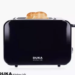 Toster opiekacz do kanapek dwukomorowy czarny DUKA BOSSE