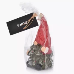 Świeca dekoracyjna świąteczna gnom choinka DUKA JULMYS 15 cm zielona