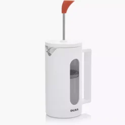 Zaparzacz do kawy French Press DUKA KNOBB 800 ml biały pomarańczowy