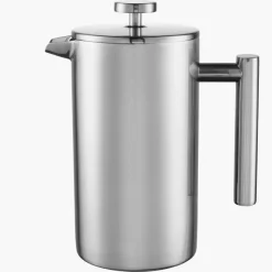 Zaparzacz do kawy French Press DUKA BARISTA 1100 ml srebrny stal nierdzewna