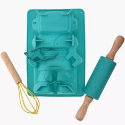 Zestaw akcesoriów do pieczenia dla dzieci DUKA MINI 5 el. turkusowy