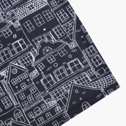 Zestaw 2 ściereczek kuchennych GUSTAV czarno-białe