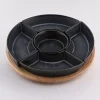 Zestaw do przystawek na obrotowej tacy DUKA WAREWOOD porcelanowy