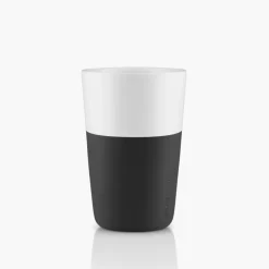 Zestaw 2 filiżanek do latte EVASOLO 360ml Carbon Black