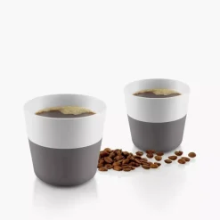 Zestaw 2 filiżanek do Lungo EVASOLO 230ml Elephant Grey