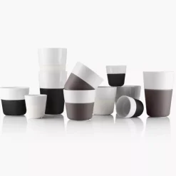 Zestaw 2 filiżanek do Lungo EVASOLO 230ml Carbon Black