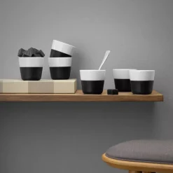 Zestaw 2 filiżanek do Lungo EVASOLO 230ml Carbon Black