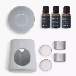 Zestaw kominek zapachowy z olejkami DUKA SERENITY 8 el. ceramiczny