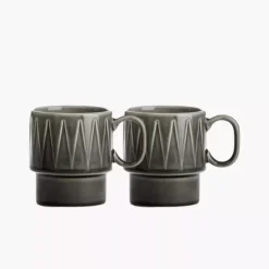 Zestaw 2 kubków 300ml SAGAFORM COFFE & MORE szary