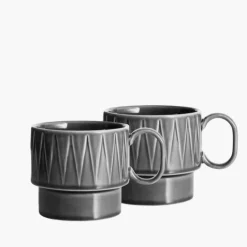 Zestaw 2 kubków 500ml SAGAFORM COFFE & MORE szary