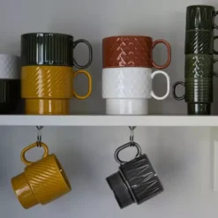 Zestaw 2 kubków 500ml SAGAFORM COFFE & MORE szary