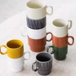 Zestaw 2 kubków 500ml SAGAFORM COFFE & MORE biały